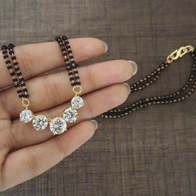 18 KT fancy Solitaire mangalsutra for ladies MSG1009