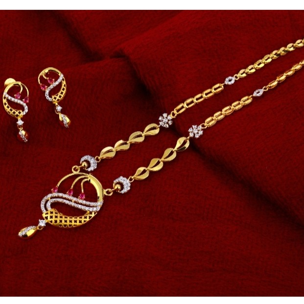 22 carat gold classical ladies necklace set RH-LN926