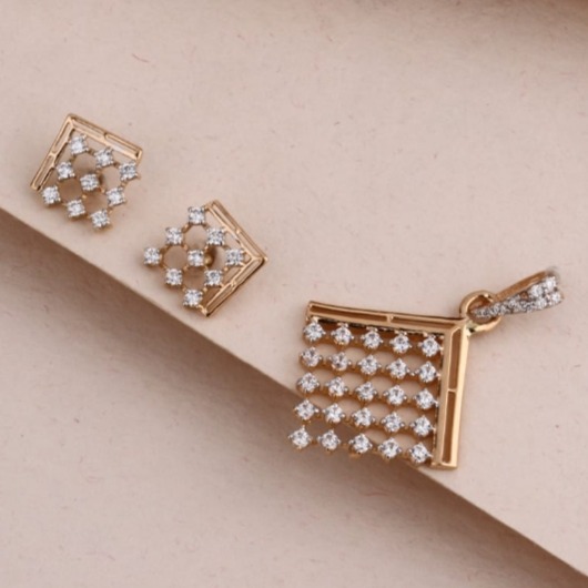 20 carat rose gold ladies pendants set rh-ps756
