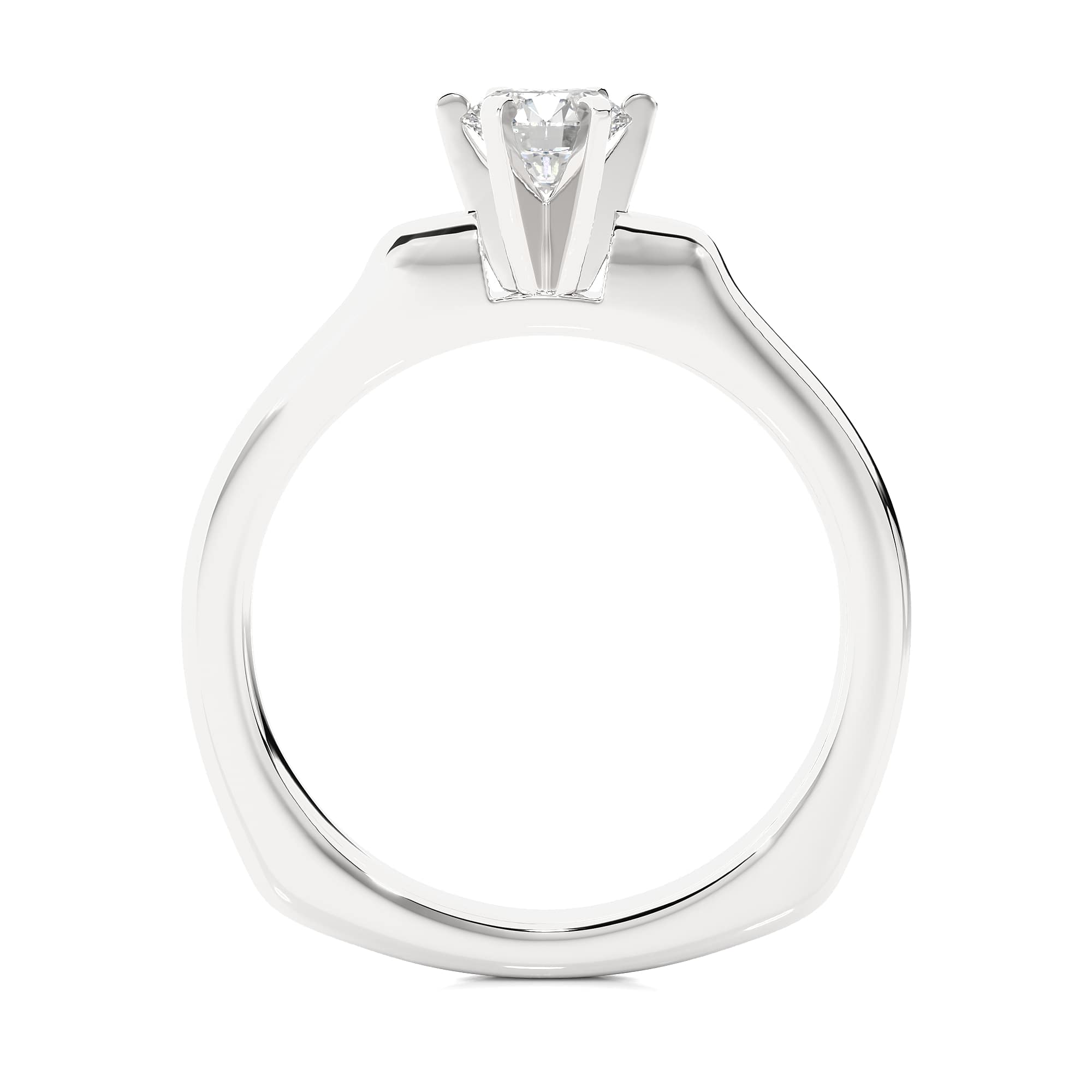 Fancy Solitaire Ring WG