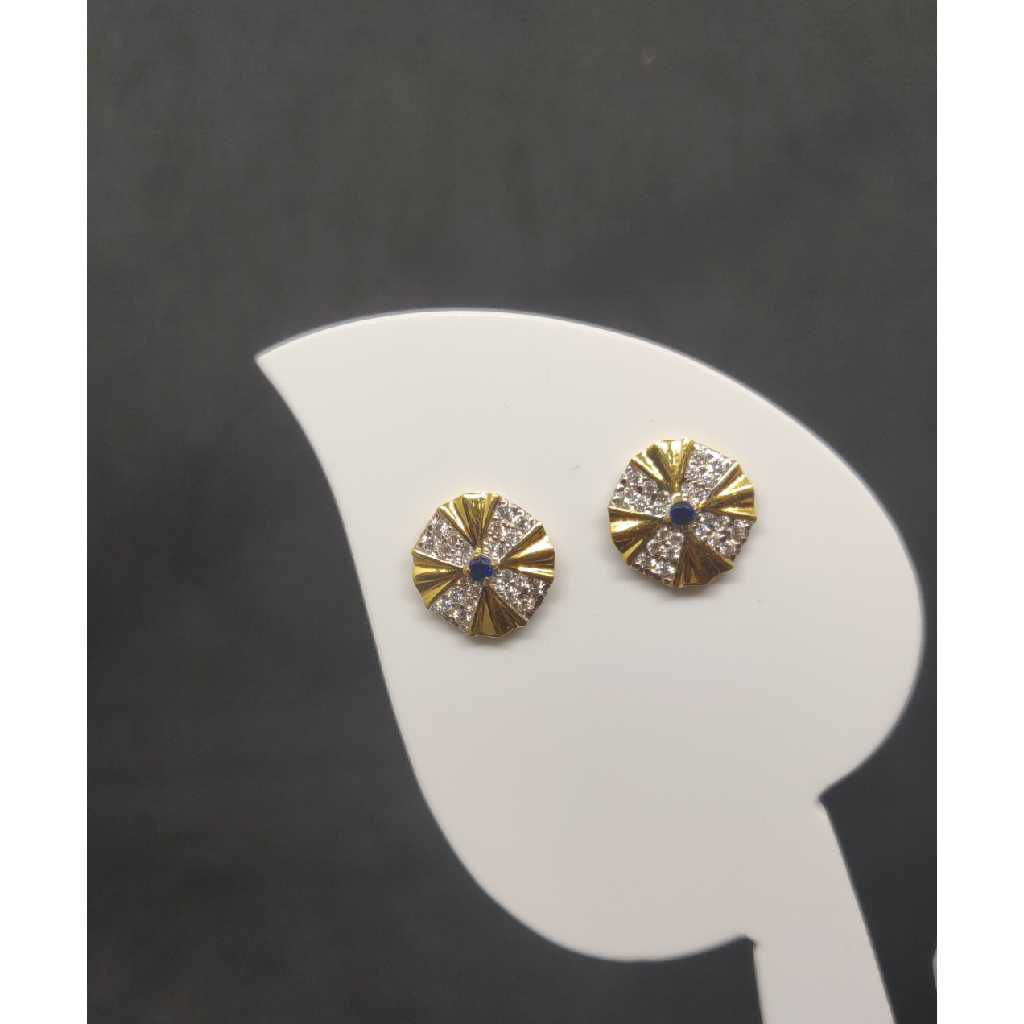 22k ladies round earring