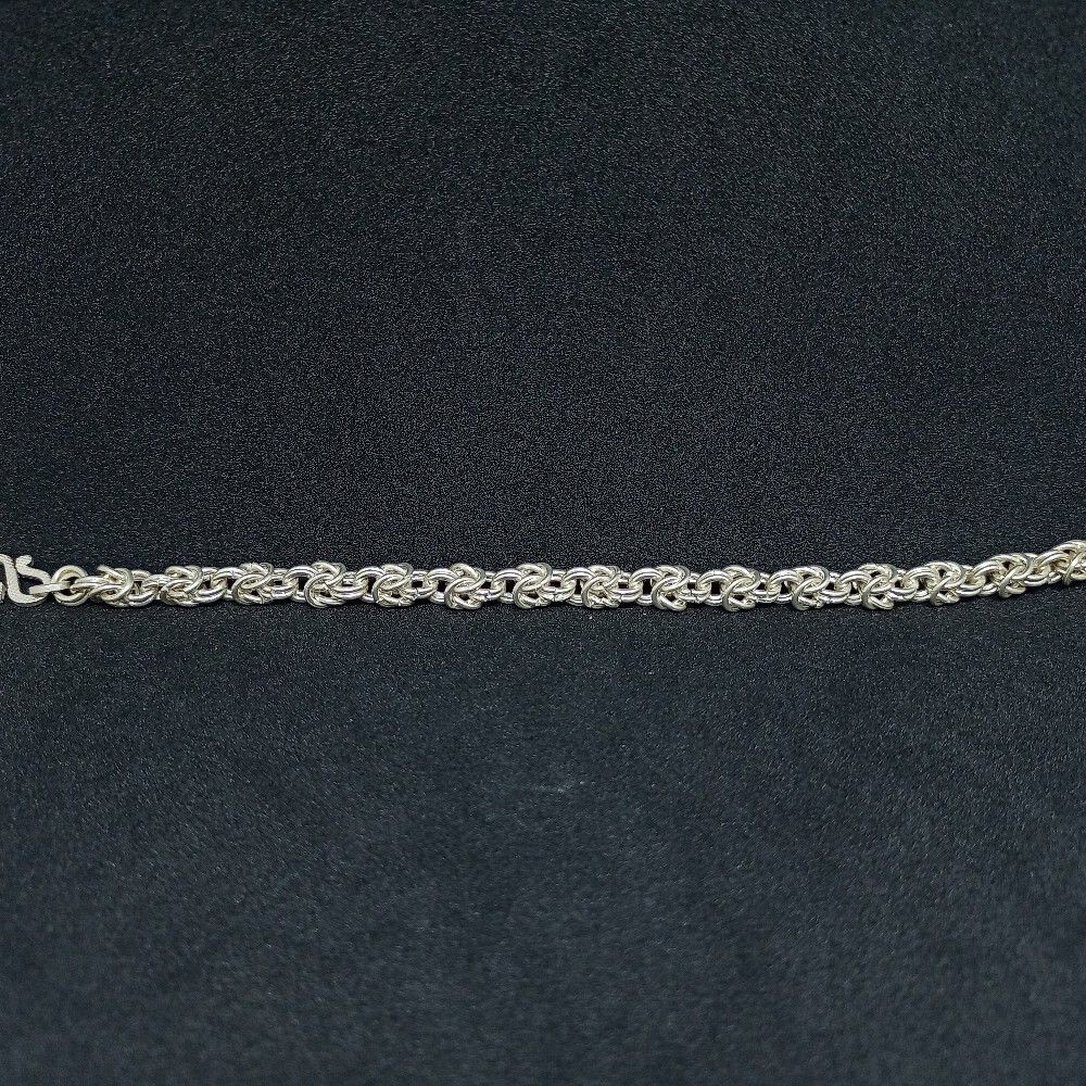 Silver Bracelet Single Line Fancy Agra