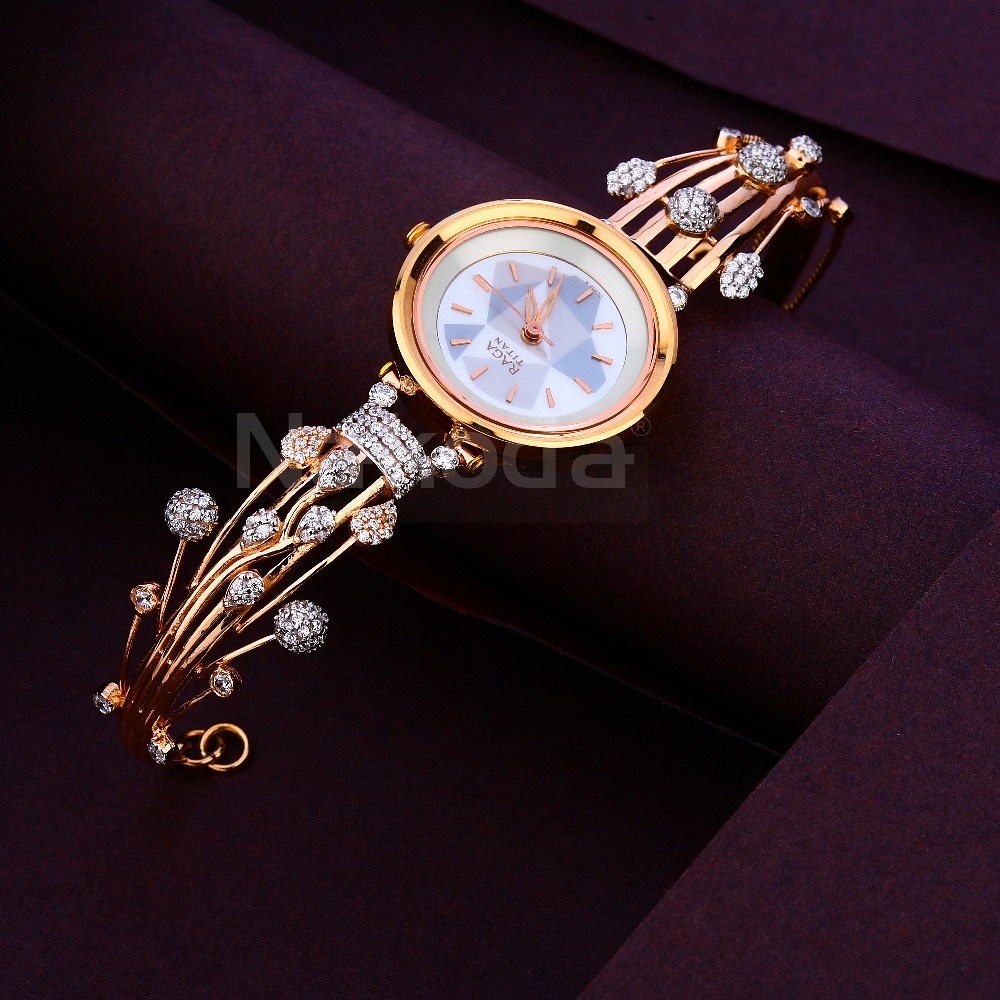 750 CZ Rose Gold Exclusive Women's Hallmark Watch RLW388