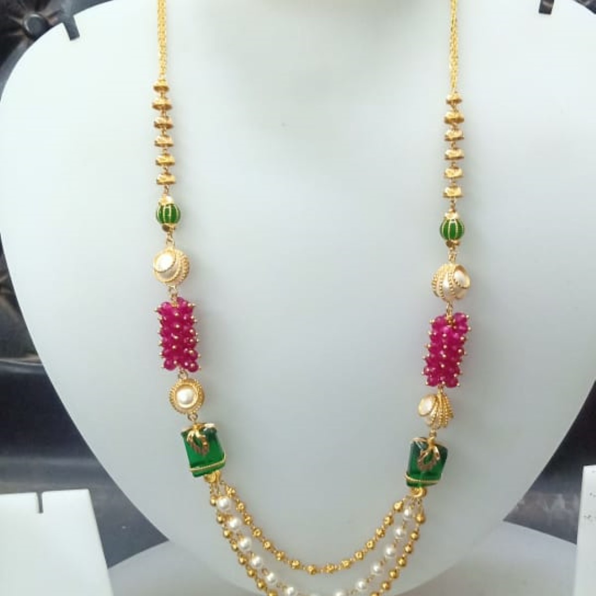 22 KT Gold Trendy Ethnic Antique Mala CJAM72