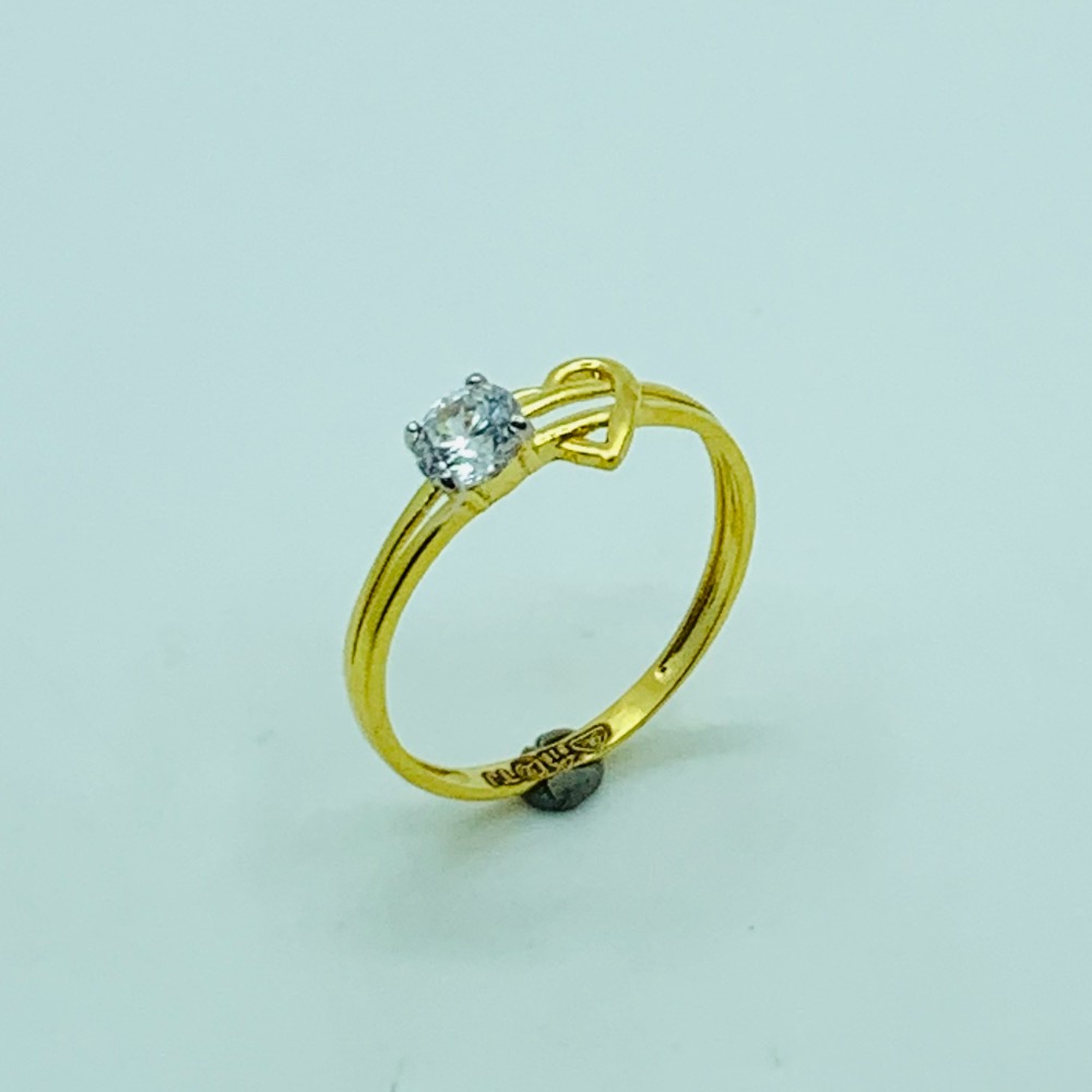 22ct gold diamond - heart ring for women
