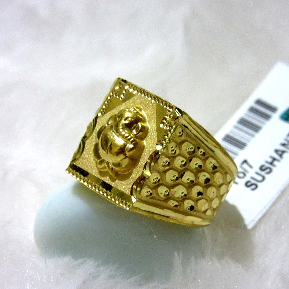 Pink Ganesha Ring | Religious Jewelry | Rajjewels.com