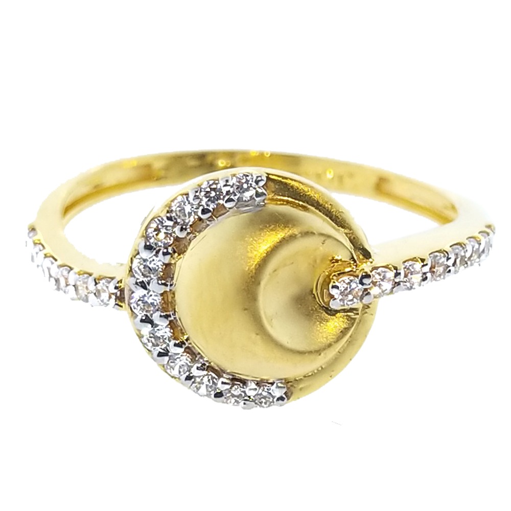 916 CZ gold Fancy Ring For Women SO-R008