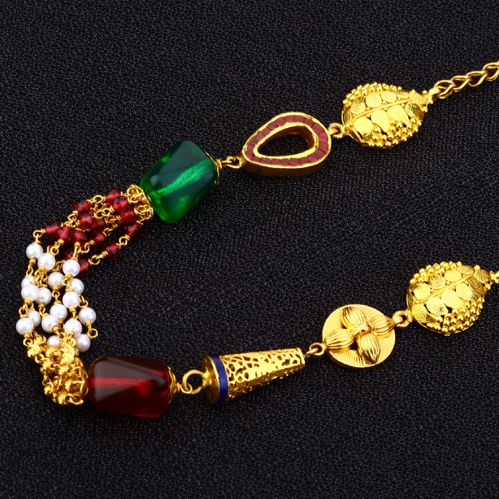 22kt Gold Antique Chain Mala AC153