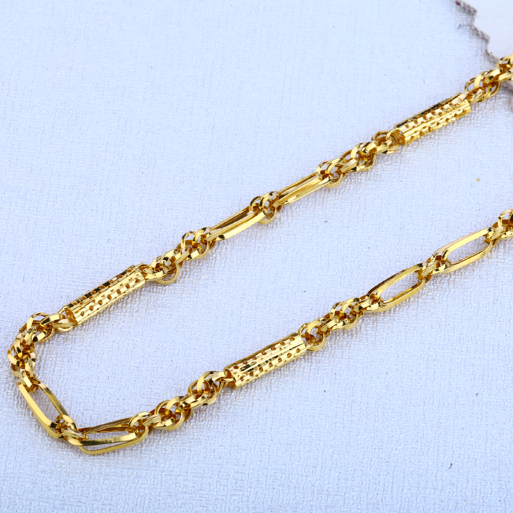 Buy quality 916 gold Classic Choco Chain MCH126 in Ahmedabad