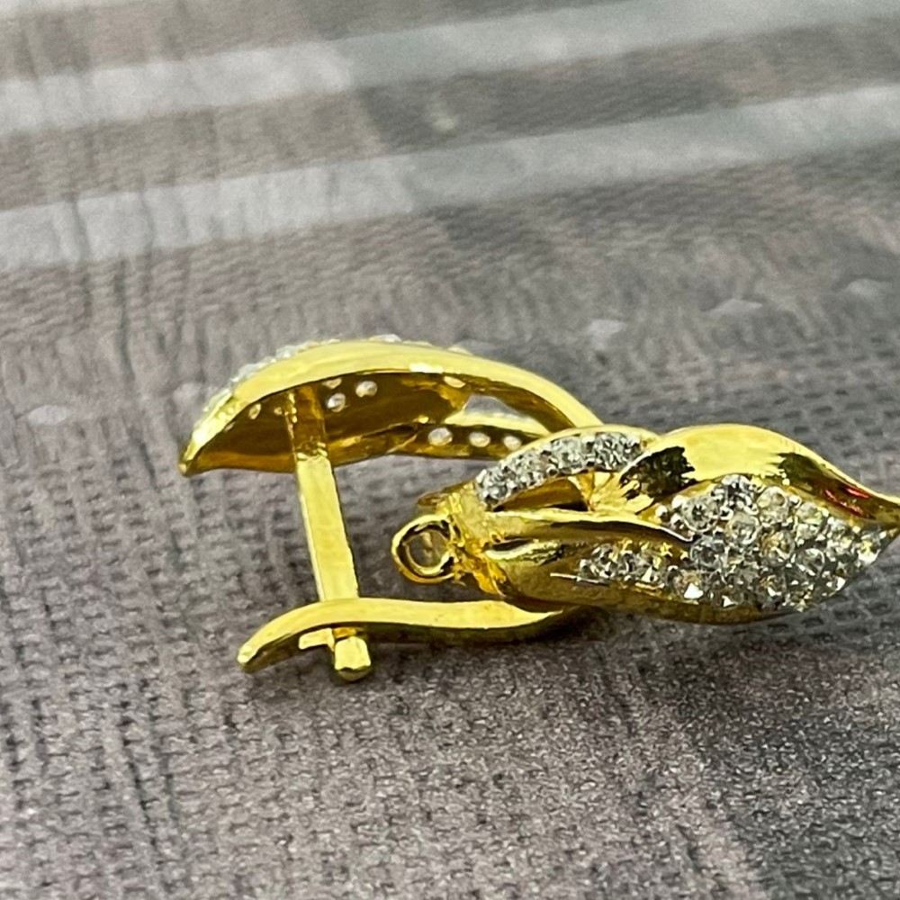 Gold Fancy Handmade Earrings