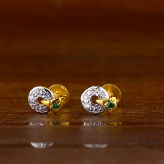 22 carat gold ladies earrings RH-LE458