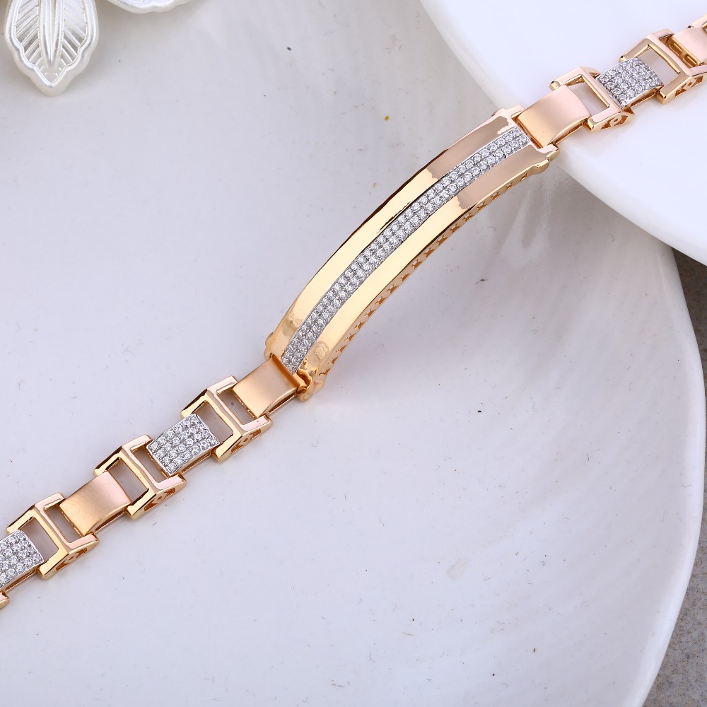 Gents bracelet 18k rose gold