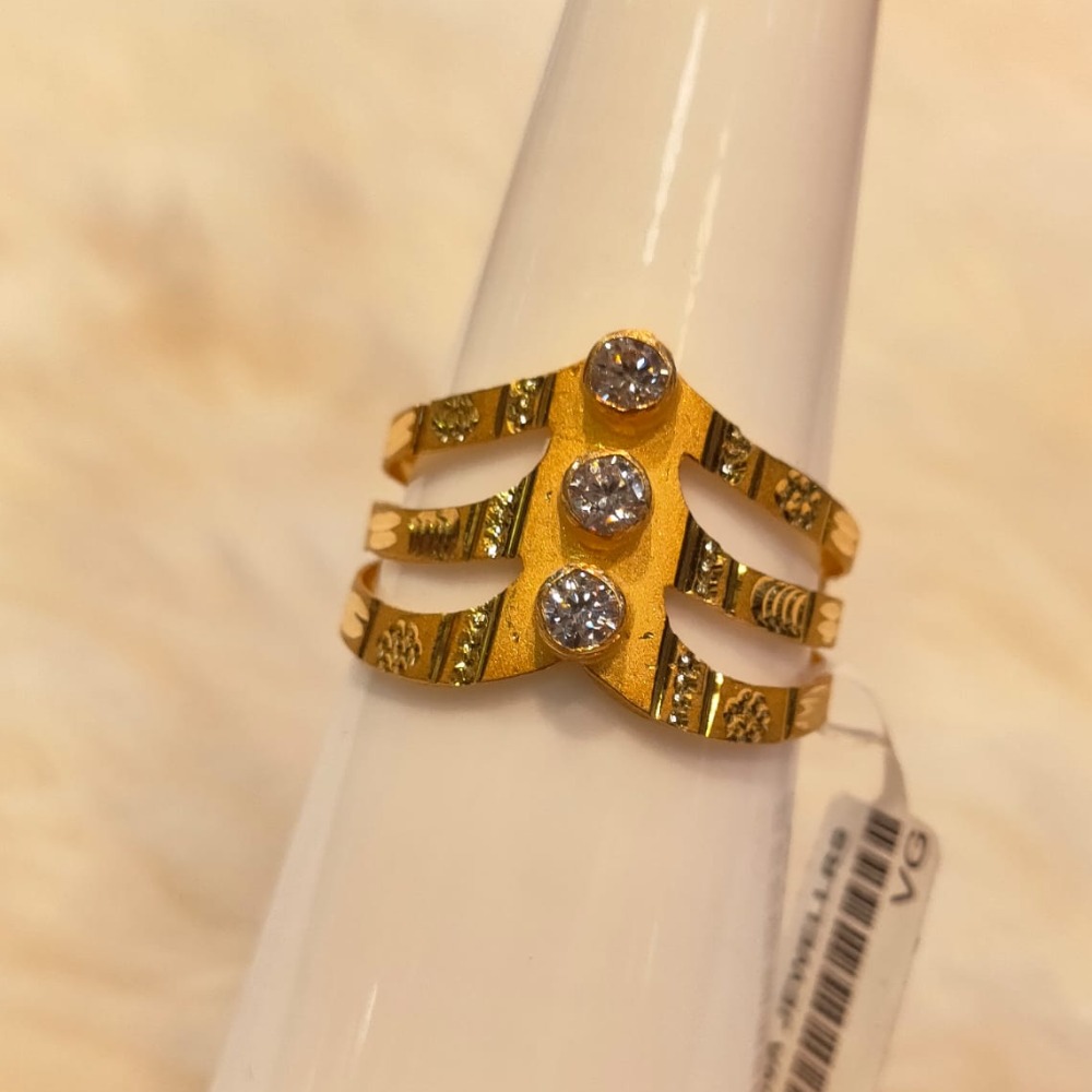22KT Gold Hallmark Diamond Ring