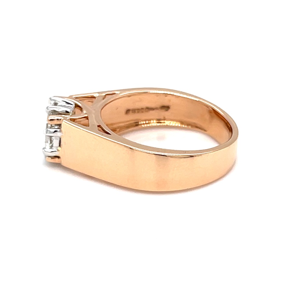 Eva cut diamond classic engagement ring for solitaire look