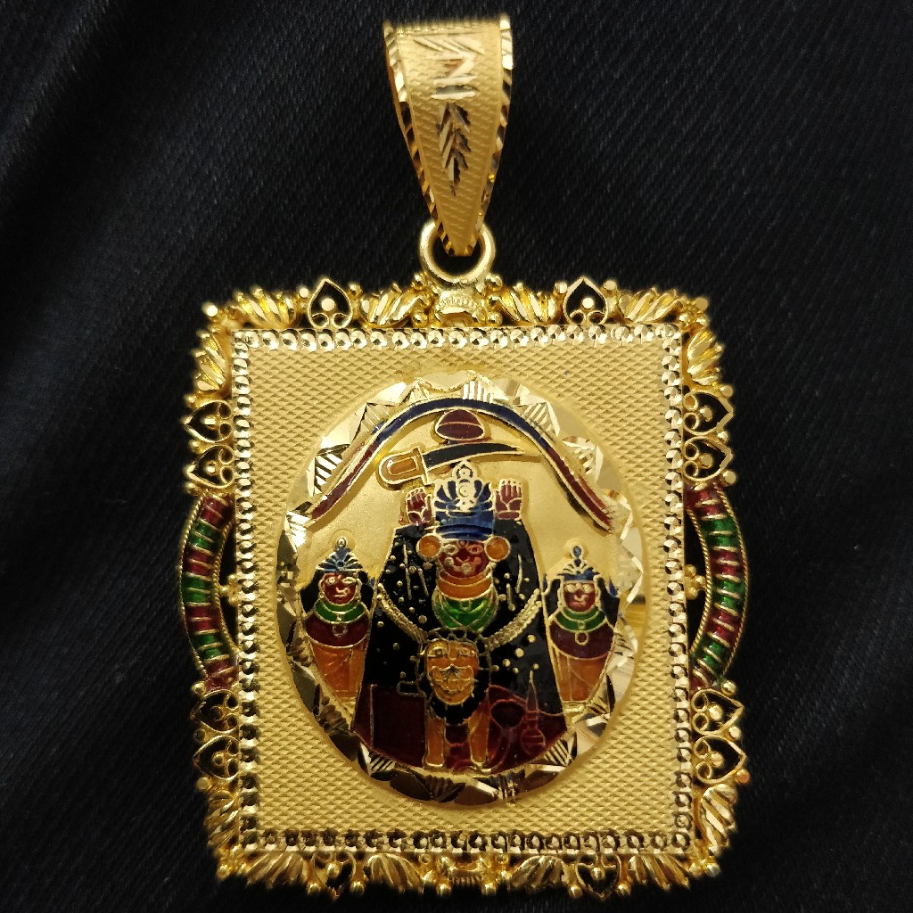 916 Gold Gent's Fancy Goddess Pendant