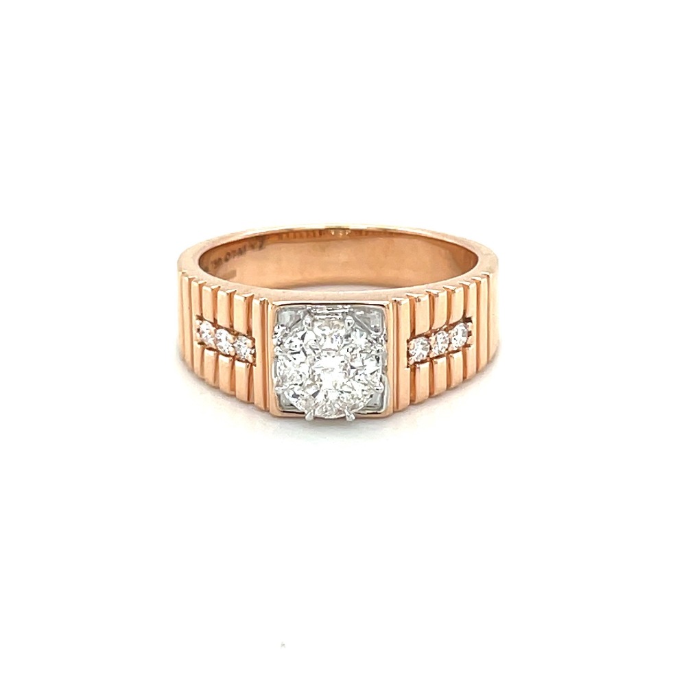 Order 0.93 Carat Princess cut 18K Yellow & White Gold Diamond GLAMIRA Men's  Ring Nevada | GLAMIRA.com