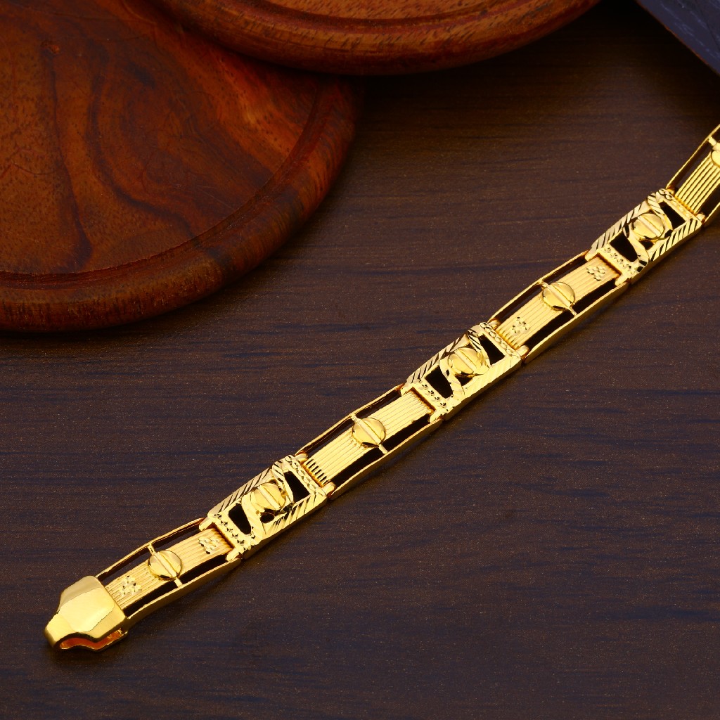 916 Gold Designer Mens Bracelet MPB184