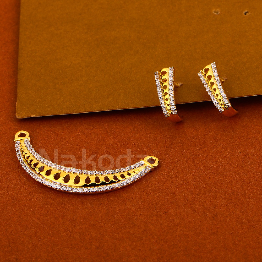 22KT Gold Women's hallmark Mangalsutra Pendant Set MP517