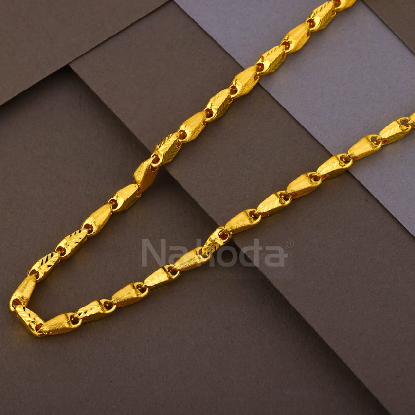 916 Gold CZ Men's Designer Choco Chain MCH819