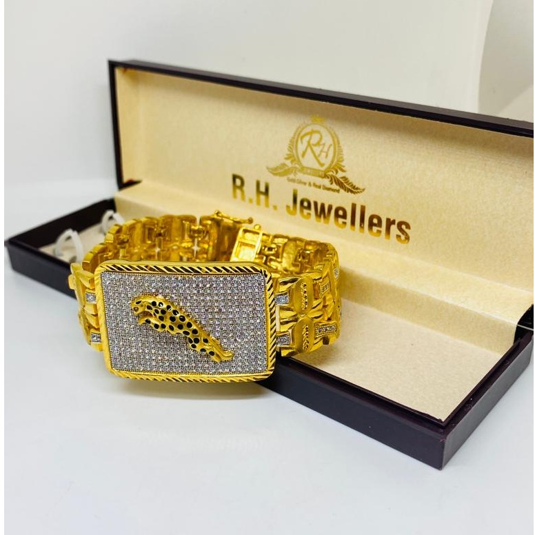 1 gram gold cotting jaguar design bracelet 