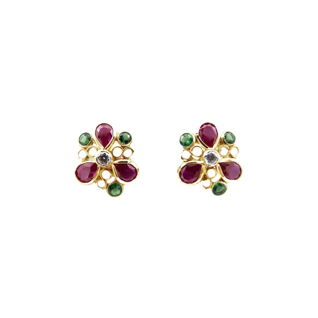 18K Gold Colour Stone Tops