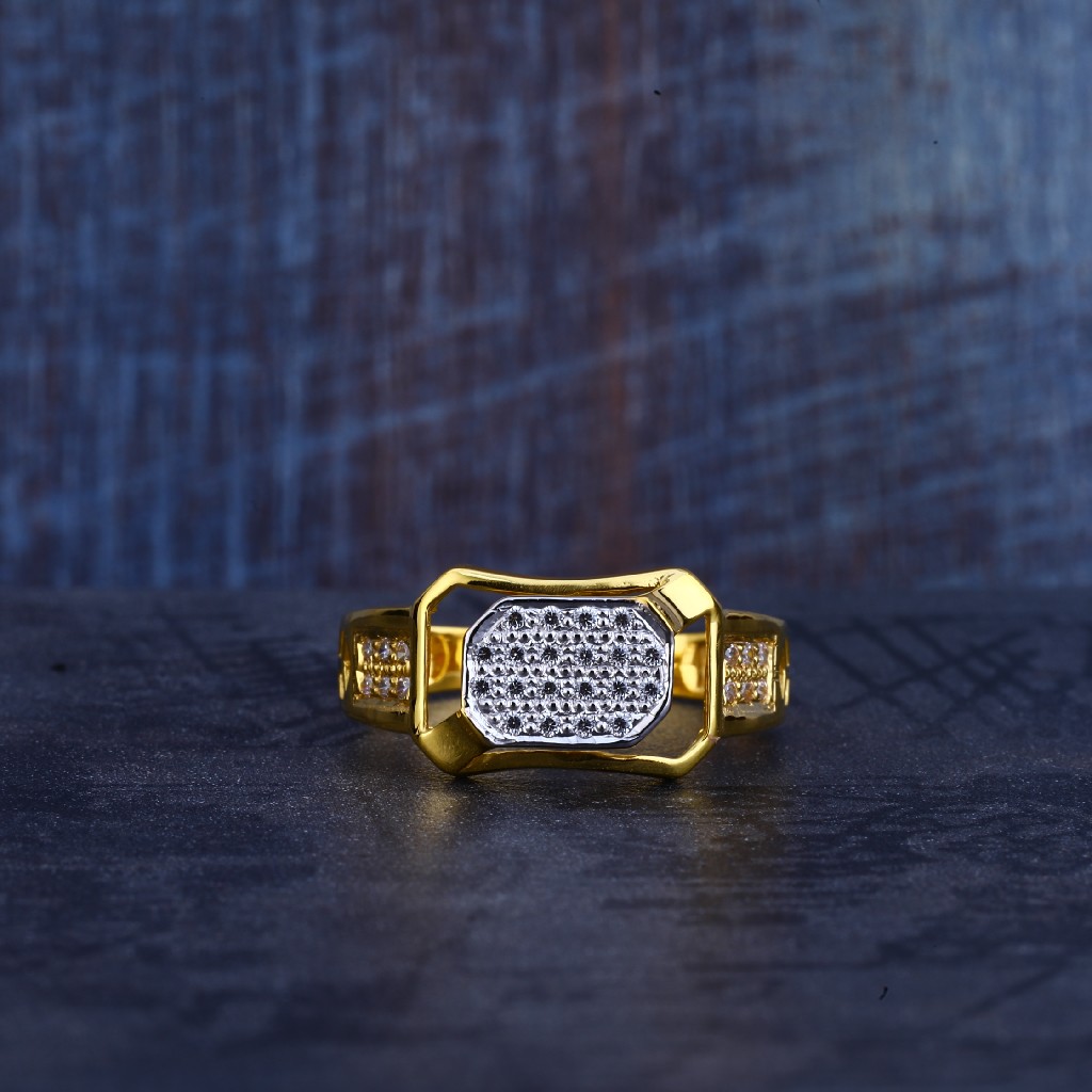 Classic Engagement Man's Diamond Ring In Pure Gold By Dhanji Jewels