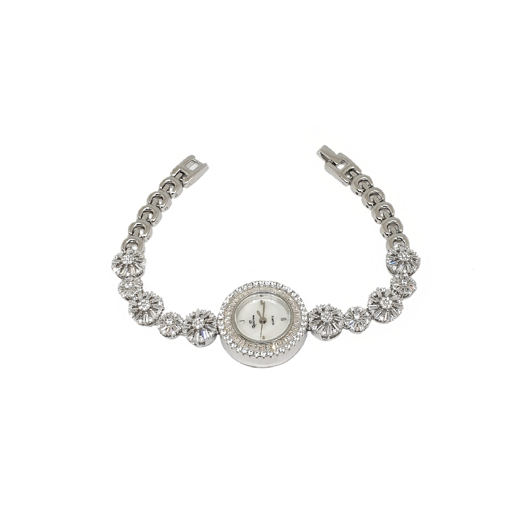 White Chowki Diamond 925 Sterling Silver Watch MGA - WCS0011