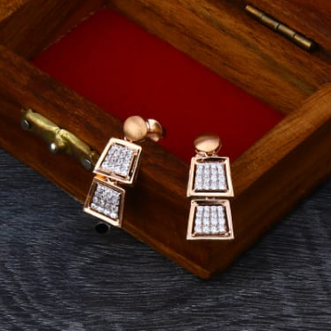 18KT Rose Gold CZ Stylish Ladies Necklace Set RN355