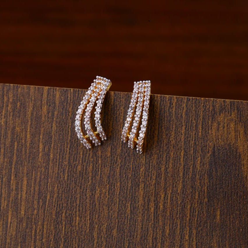 22ct gold hallmark designer ladies tops earrings lte57