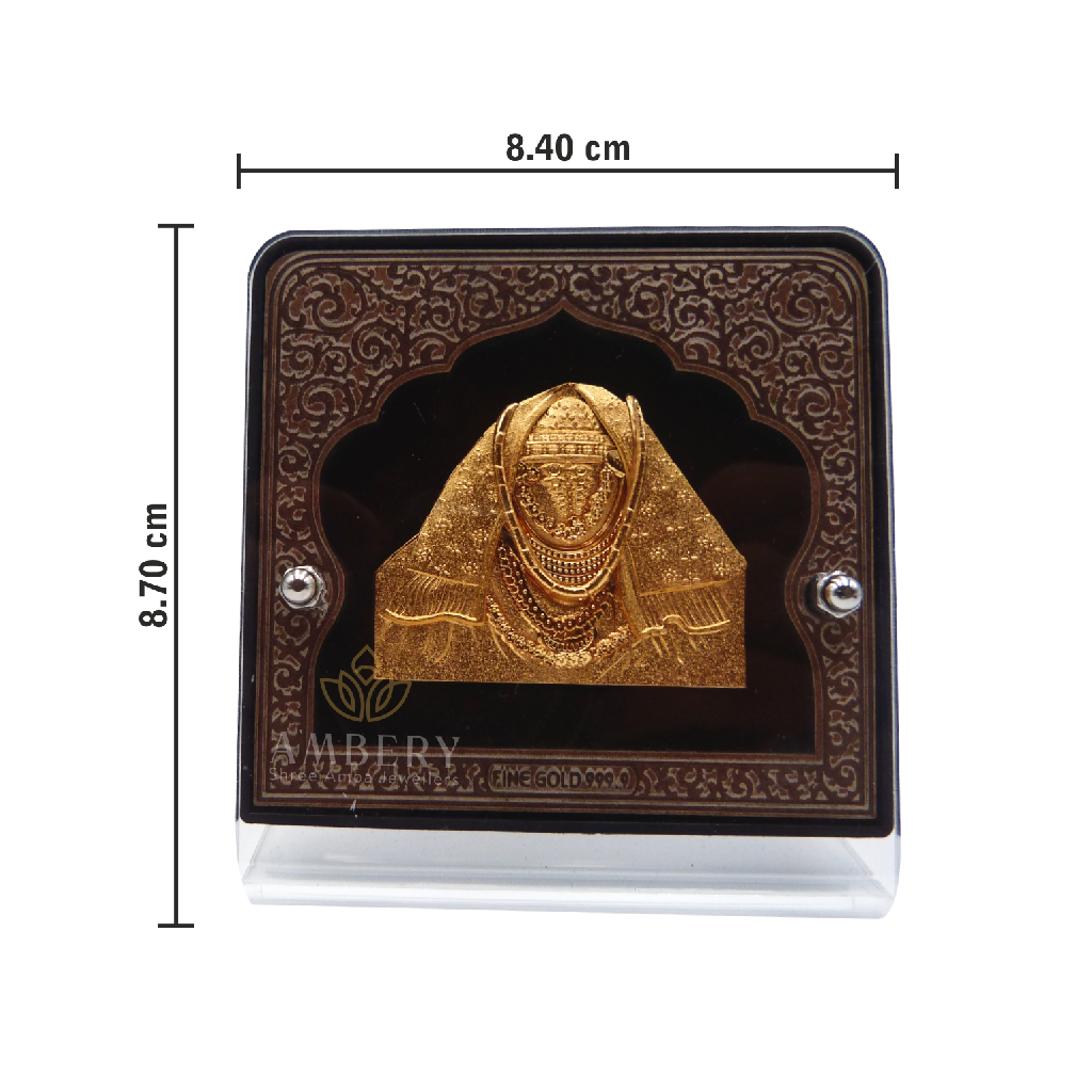 Ashapura Ma 24k Gold Leaf Frame