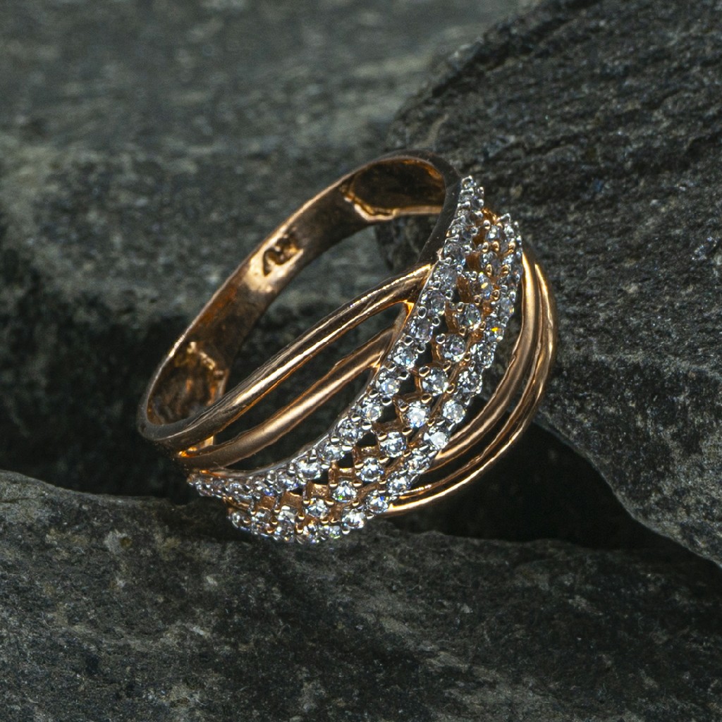 cz Gold Ladies Ring