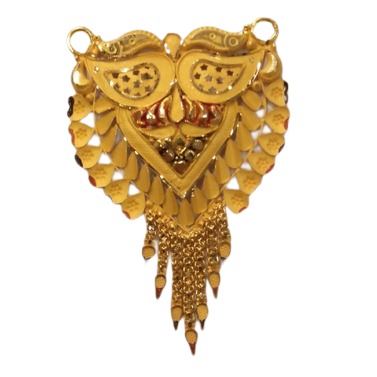 22k YELLOW Gold Double Kunda Pendent