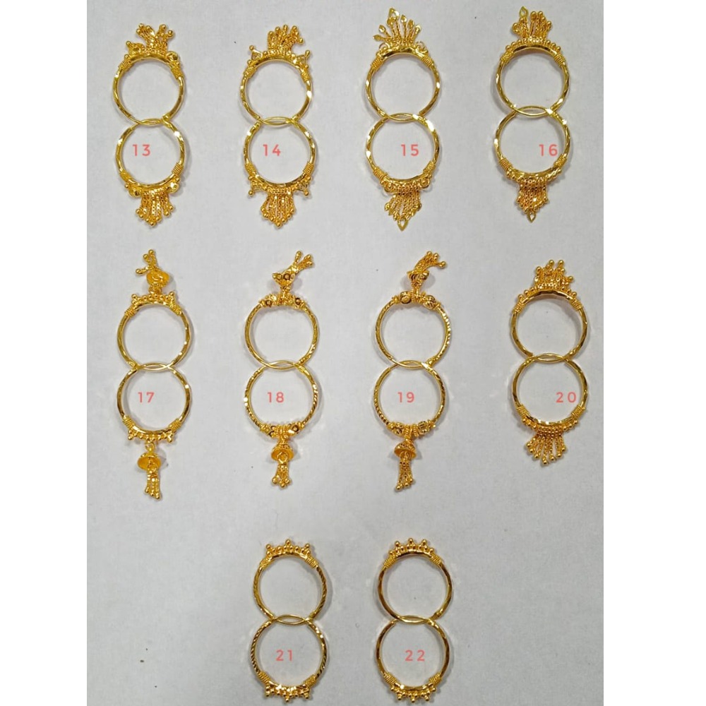 18 carat gold ladies earrings rh-lE912