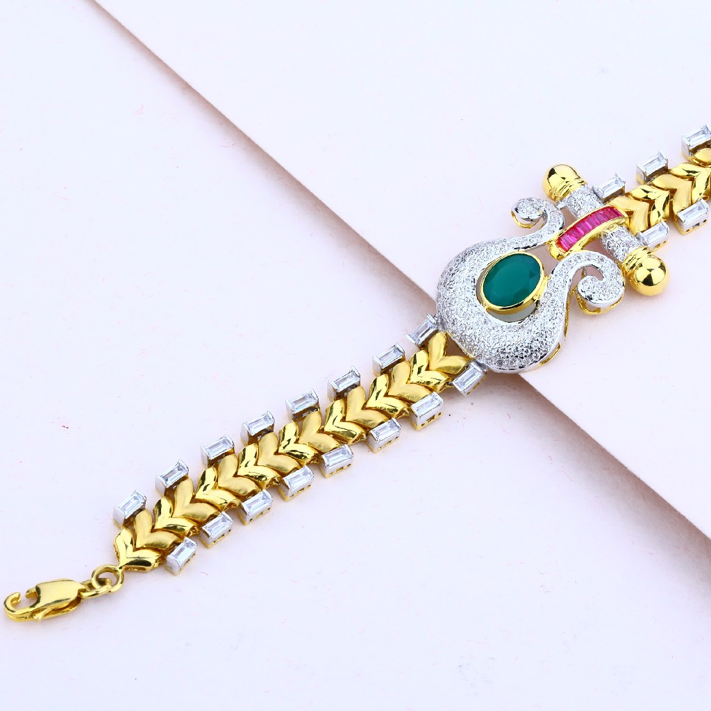 18k Gold Italian Ladies Kada-LIB28