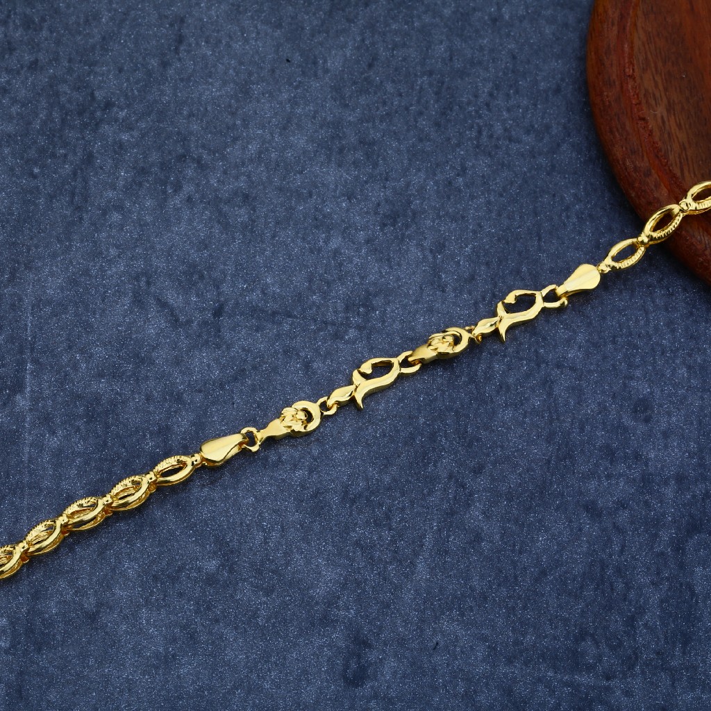 22kt Gold Fancy plain Bracelet LPBR25