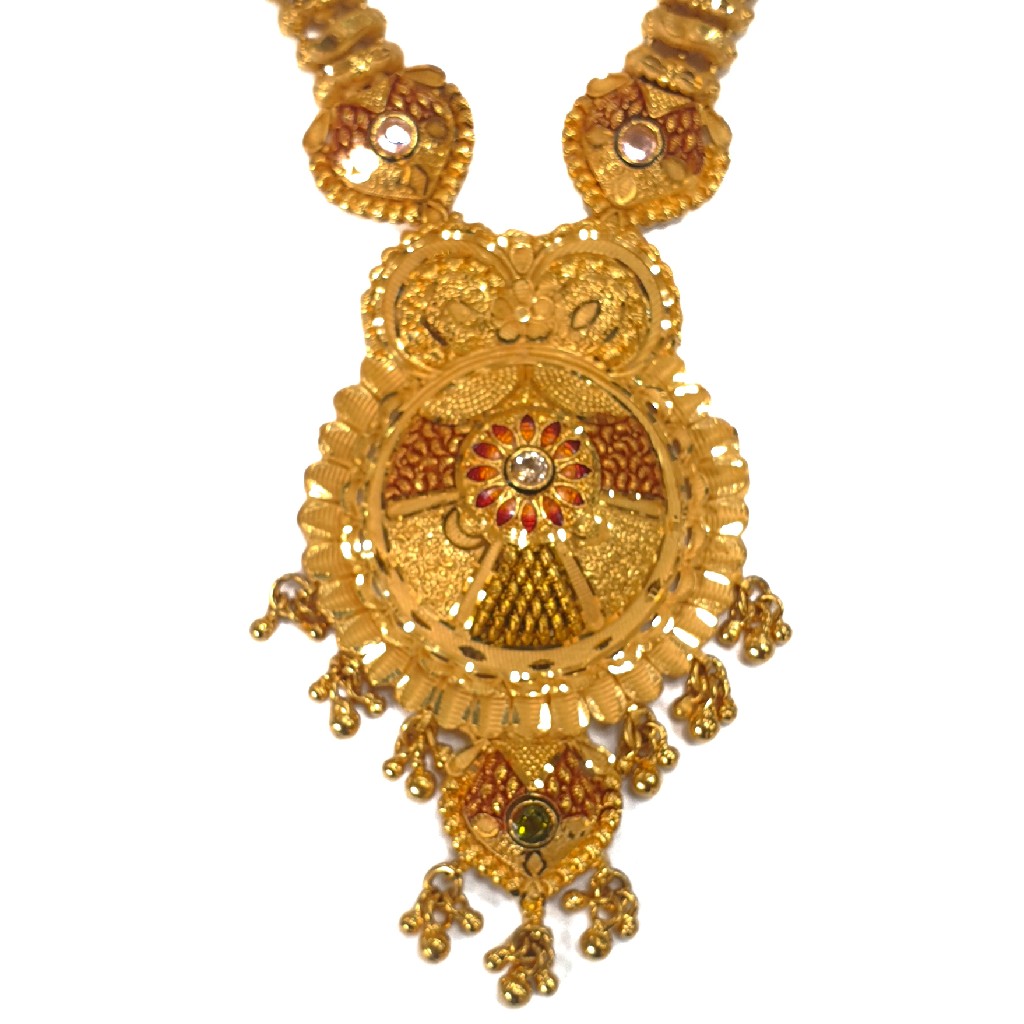 1 gram gold forming necklace set mga - gfn0030