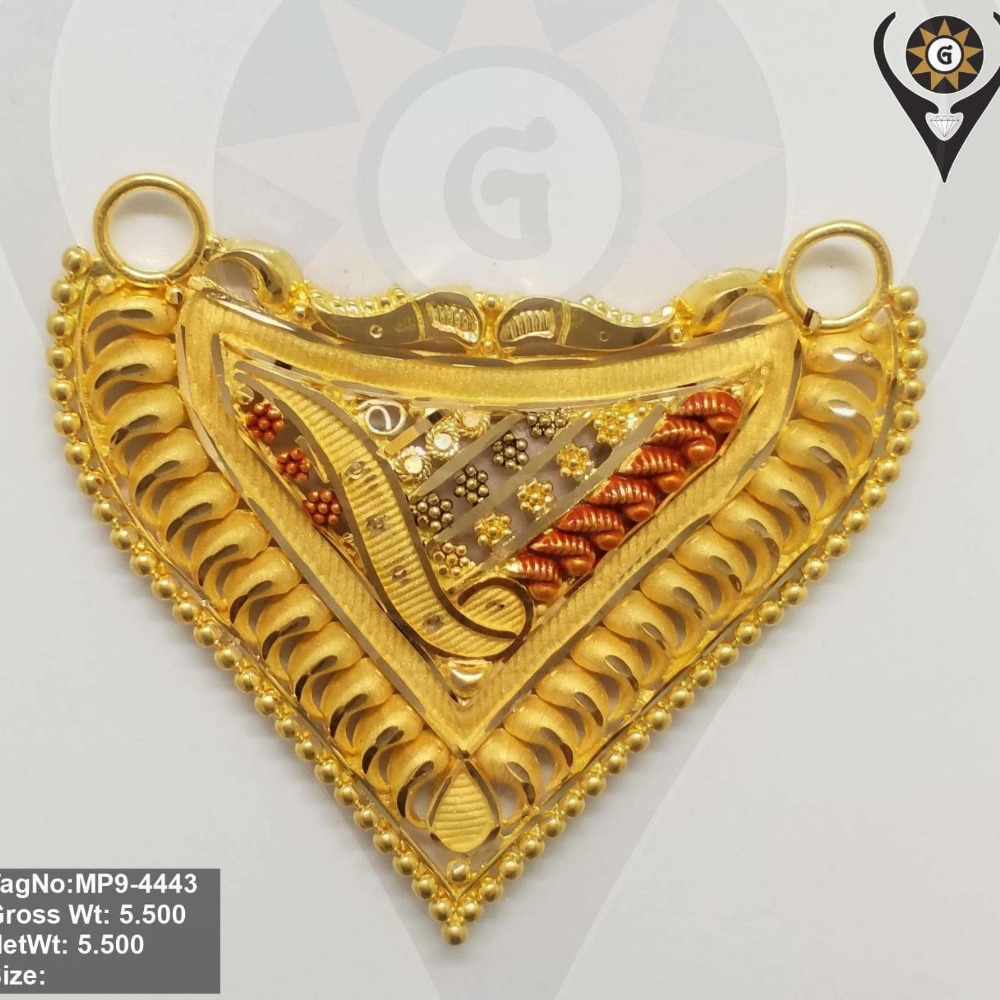 22k gold fancy pendant