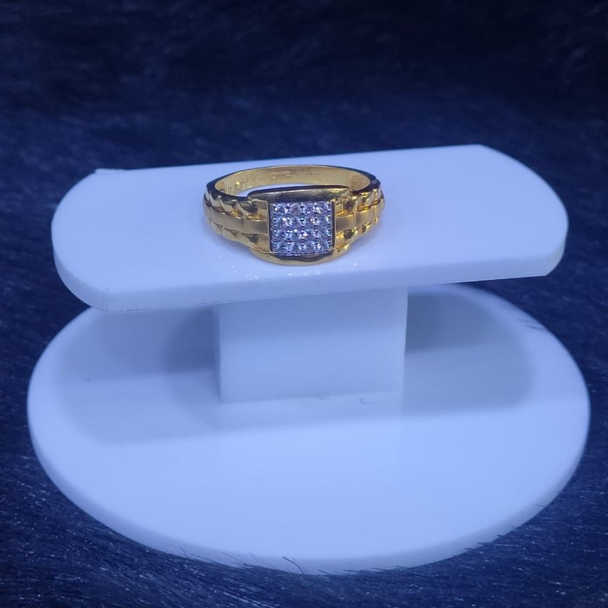 Buy quality 22KT/916 Yellow Gold Divine Ring For Men in Ahmedabad