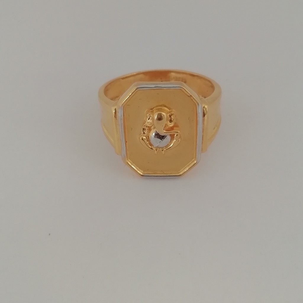 916 gold casting rodium Gents ring