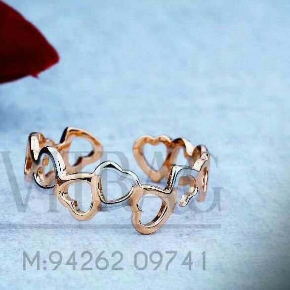 18kt Heart Shape Rose Gold Ladies Ring LRG -0726
