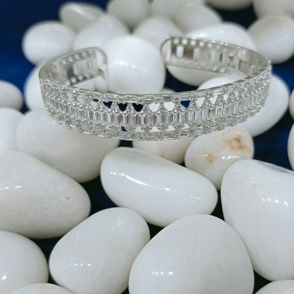 92.5 silver bracelet diamond b 21
