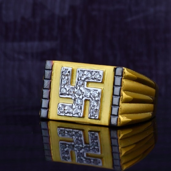 22 carat gold sathiya design gents rings RH-GR494