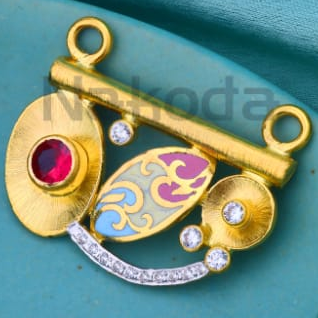 916 Gold CZ Ladies Stylish Mangalsutra Pendant MP713