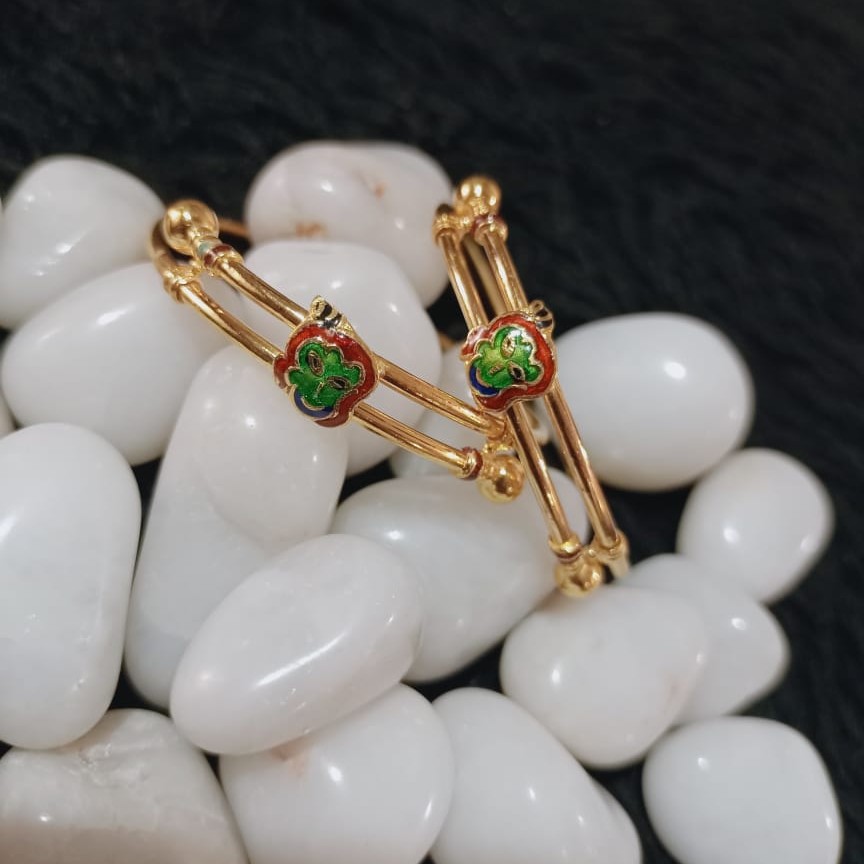 916 Gold Cartoon Design Kadli Bangle