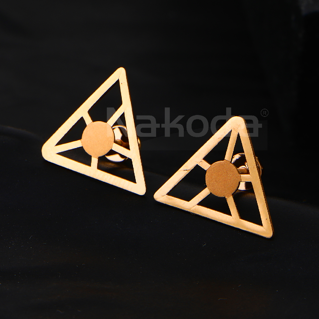 18CT Rose Gold Stylish Ladies Earring RE212