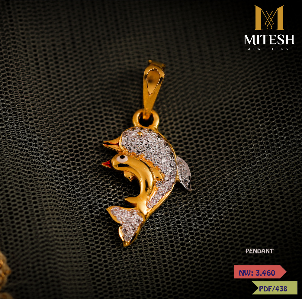 Buy Quality 22k Fish Pendant In Deesa