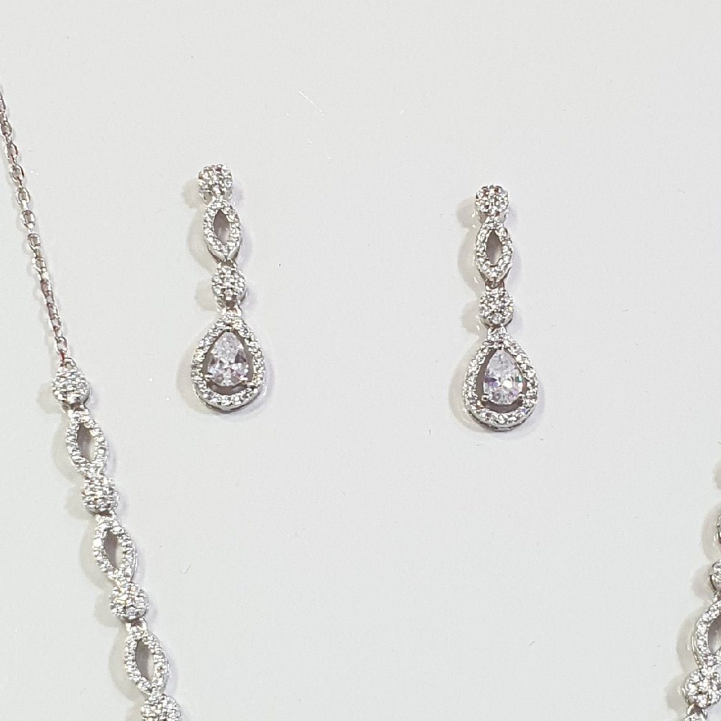 Silver 92.5 Fancy Necklace Set