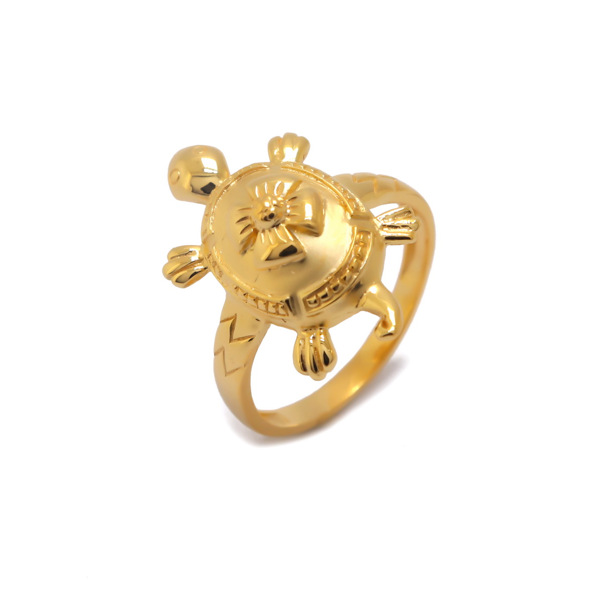 Gold turtle ring on sale price