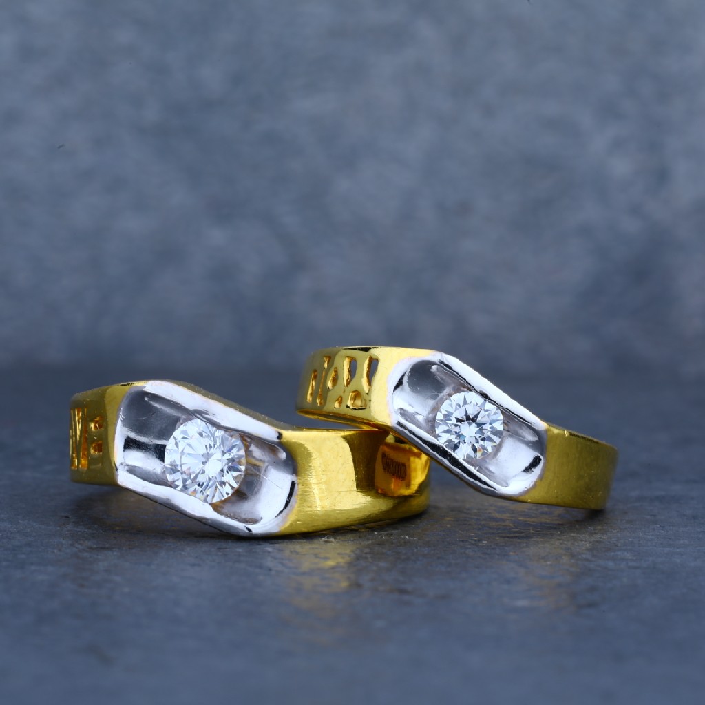 Buy quality Exclusive 916 Love Gold Couple Ring-CR21 in Ahmedabad