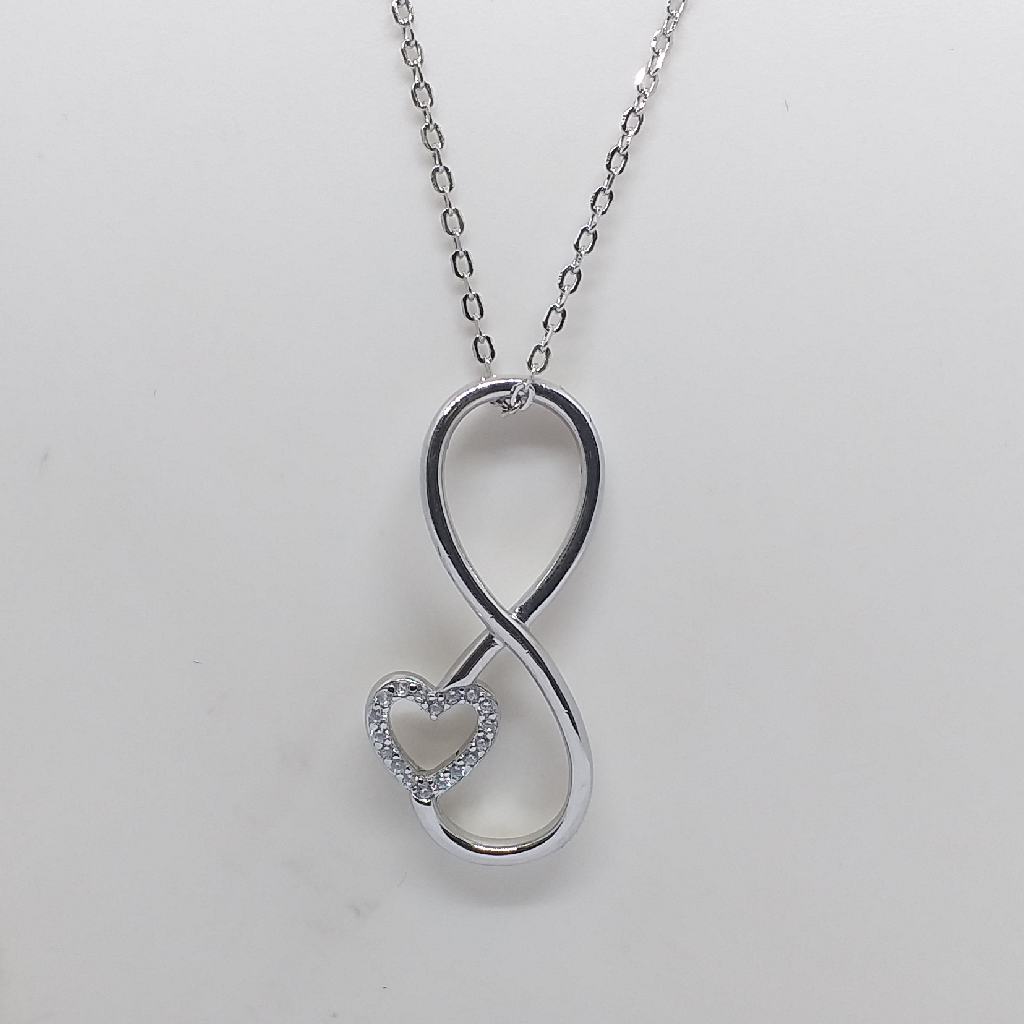 Silver 925 heart shape pendant chain